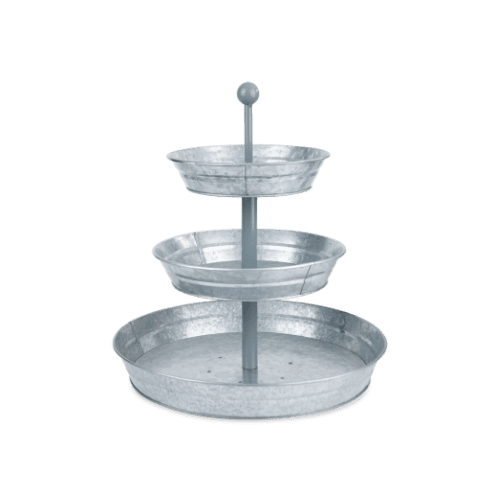 Decorative metal tiered fountain at Odawa Casino & Resort.