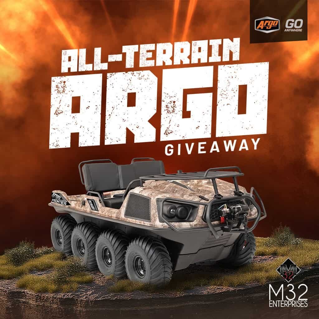 All-terrain ARGO vehicle for outdoor adventures at Odawa Casino & Resort.