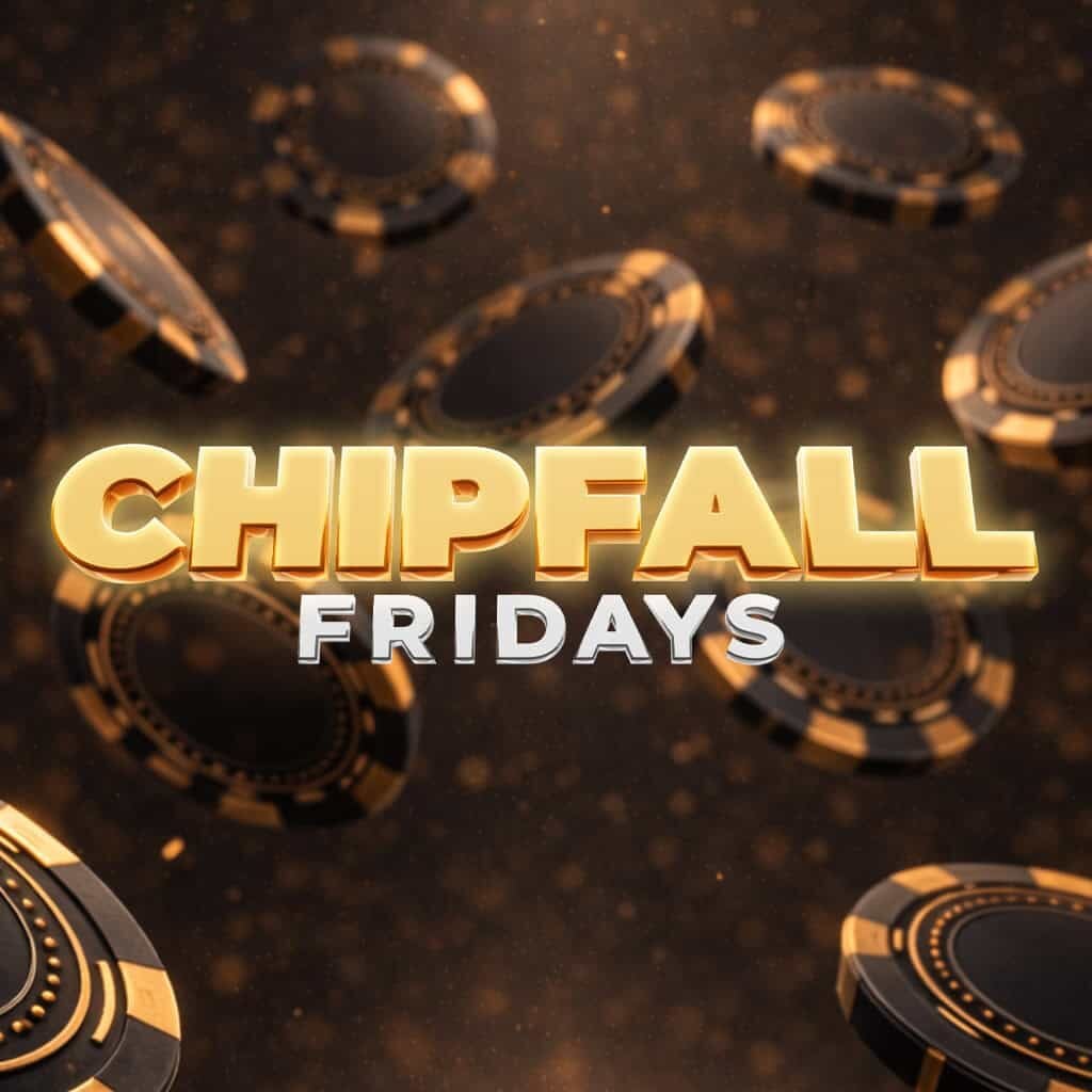 ChipFall Fridays casino event at Odawa Casino & Resort with poker chips flying.