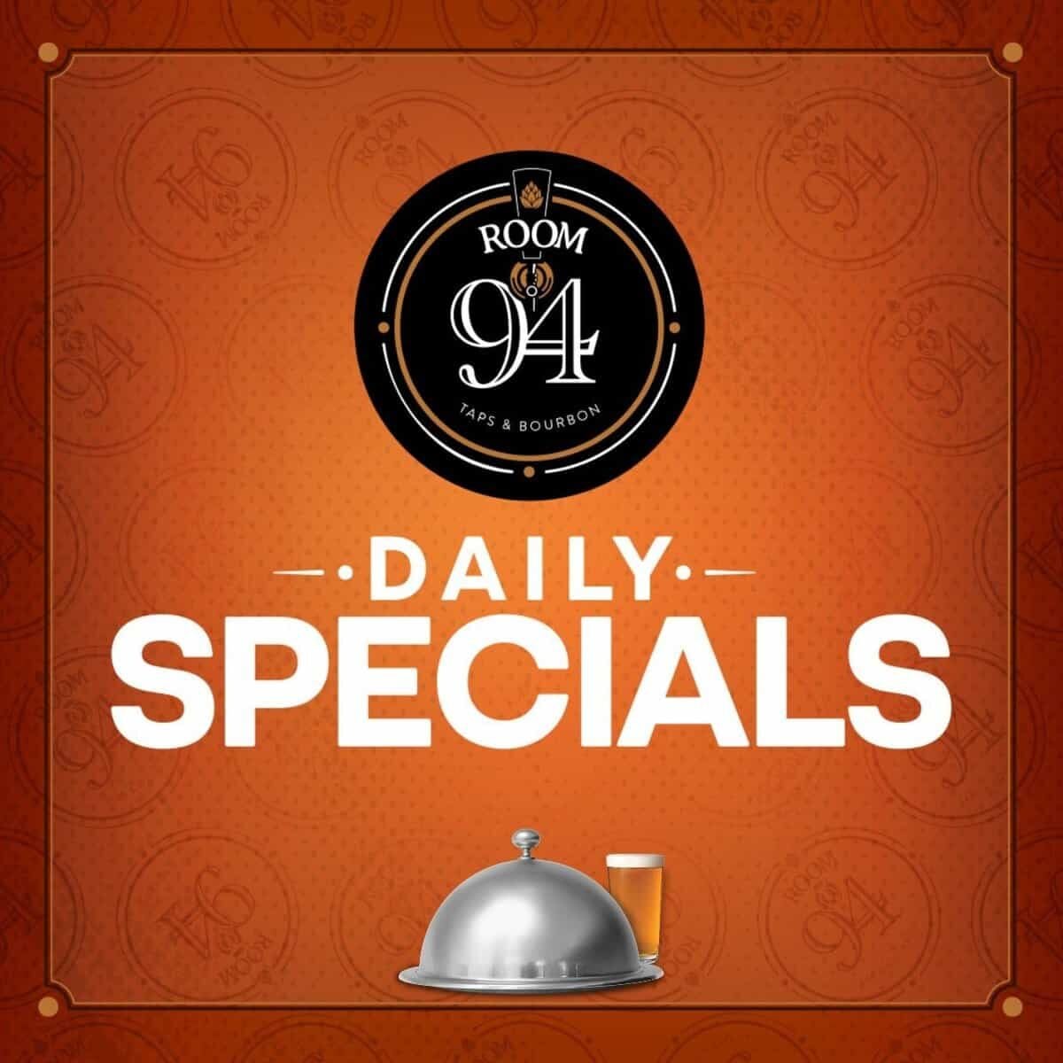 Odawa Casino daily specials promotion with a silver cloche and beer glass.