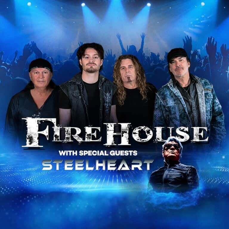 Fire House and Steelheart band performing live on stage.
