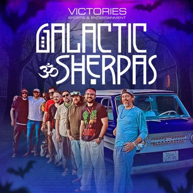 Galactic Sherpas band performing at Odawa Casino & Resort event.