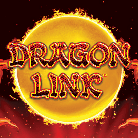 Dragon Link slot machine game with fiery dragons and vibrant graphics at Odawa Casino & Resort.