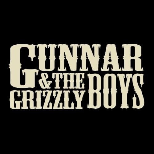 Gunnar & The Grizzly Boys band logo on black background.