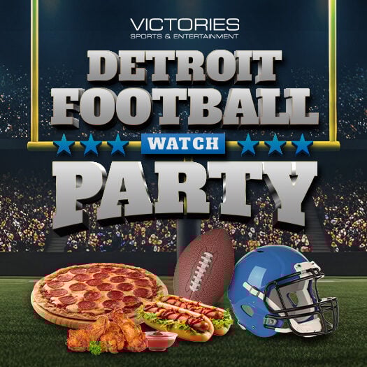 Ultimate Detroit football party at Odawa Casino with pizza, wings, football gear & gaming. Enjoy sports betting & casino fun.