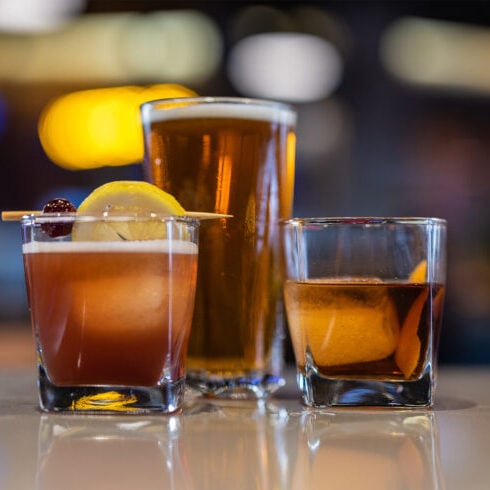 Cold cocktails and drinks at Odawa Casino & Resort bar area, perfect for gaming and entertainment.