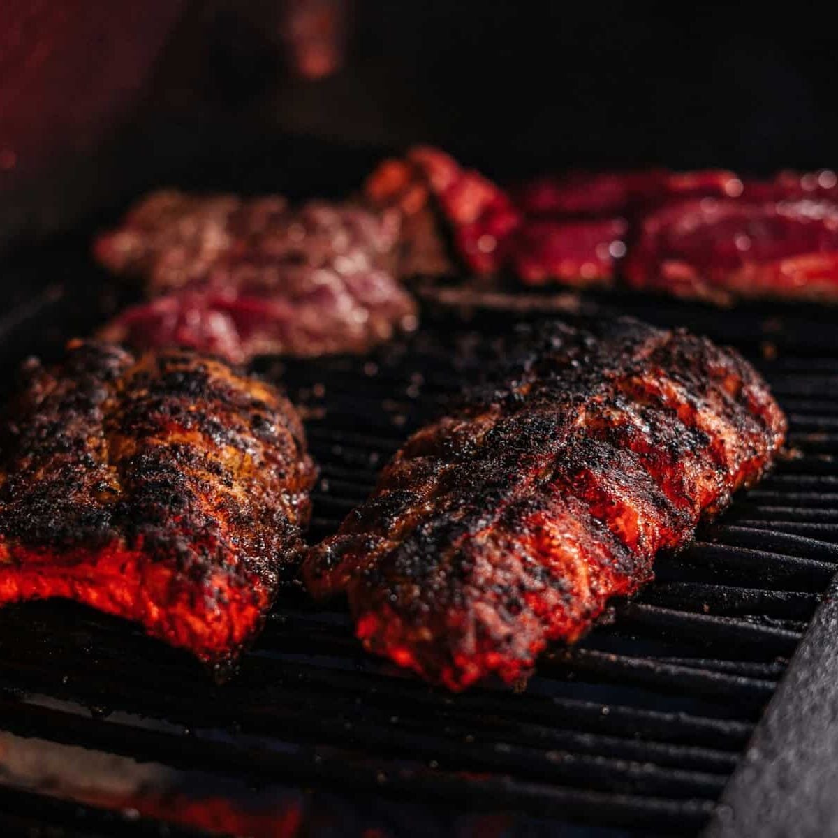 Barbecue ribs grilling at Odawa Casino & Resort.
