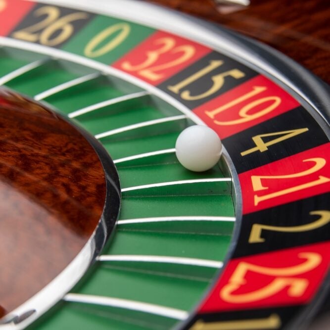 Roulette wheel at Odawa Casino & Resort - Michigan casino gaming experience.